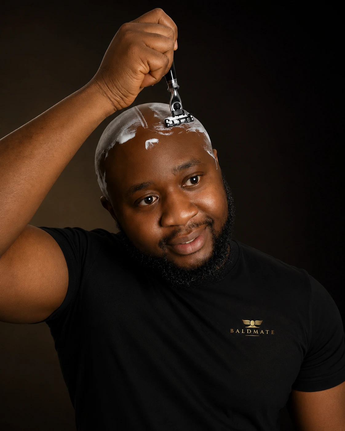 Head shaving routine for a confident bald look