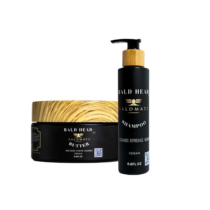 Bald head butter & bald head shampoo